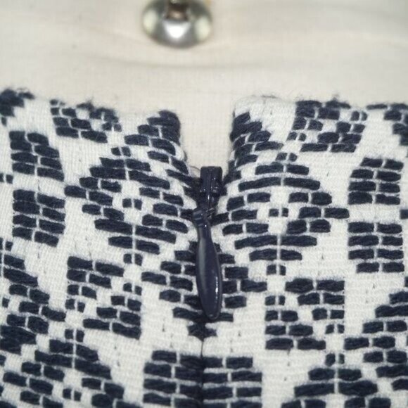 Tory Burch Flared Sleeveless Jacquard Dress 10 - Picture 4 of 9